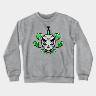 Death Skull Green Smoke Crewneck Sweatshirt